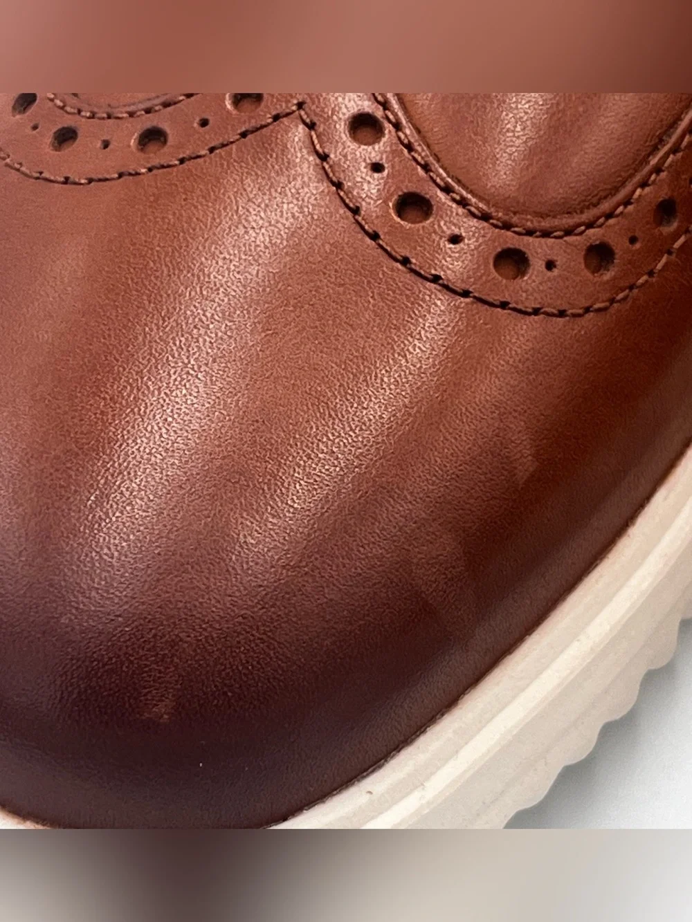 Cole Haan Grand Brown Leather Wingtip Oxford  Shoe Men’s Size 8